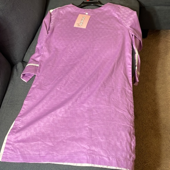 Pakistani Alkaram purple kurta - Picture 4 of 12